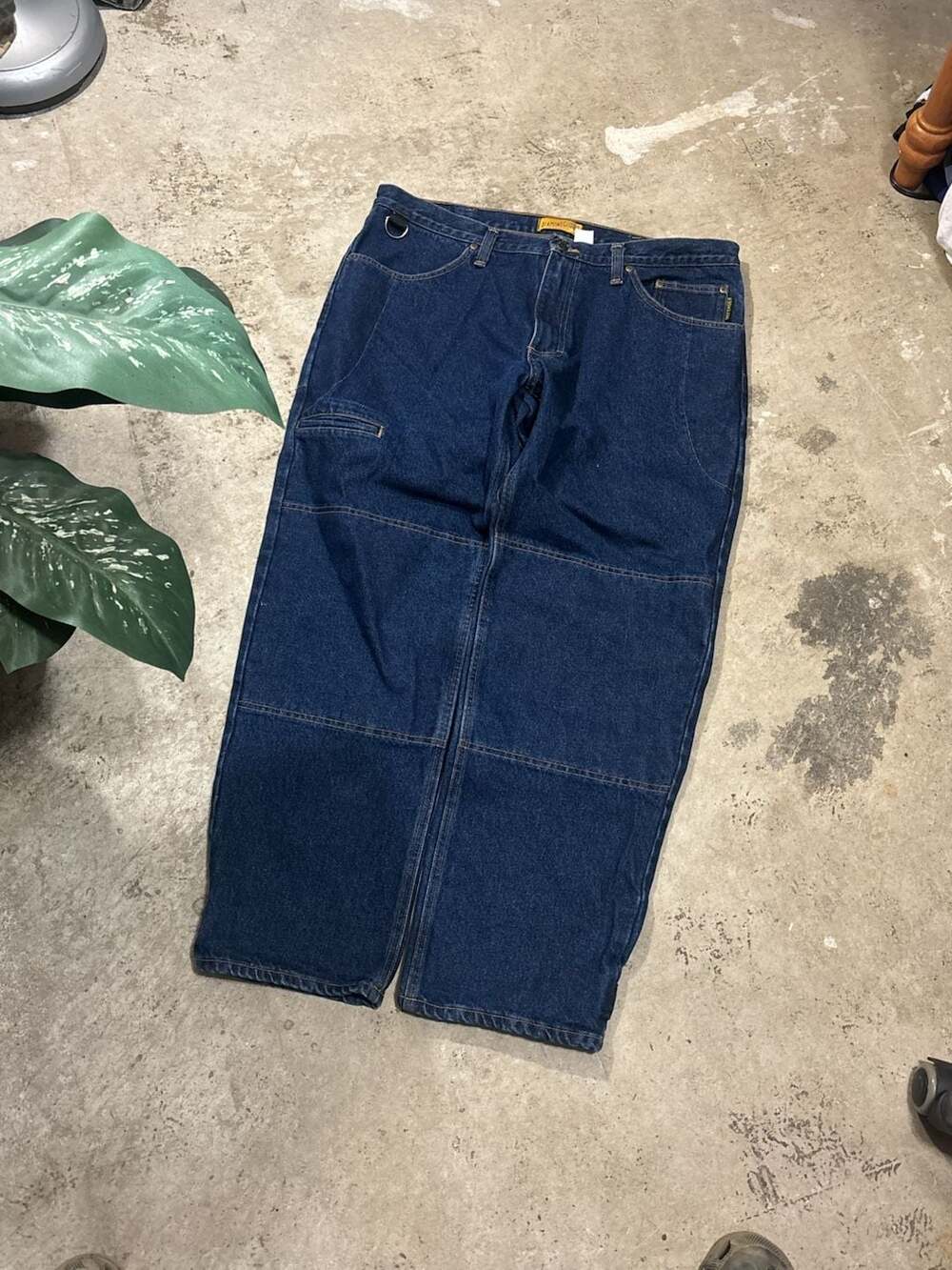 Diamond Gusset Defender Double Knee Denim Workwear Jeans 38x30